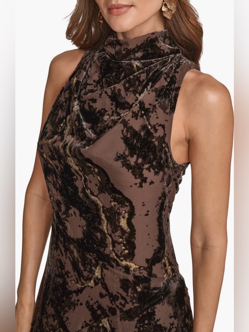 Donna Karan New York
Sleeveless
Metallic Burnout
Midi Dress - Picture 5 of 10